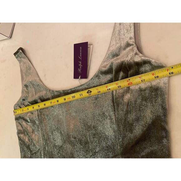 Ralph Lauren Collection Purple Label Velvet Ball Gown Evening Dress Metallic $5K - Picture 15 of 16